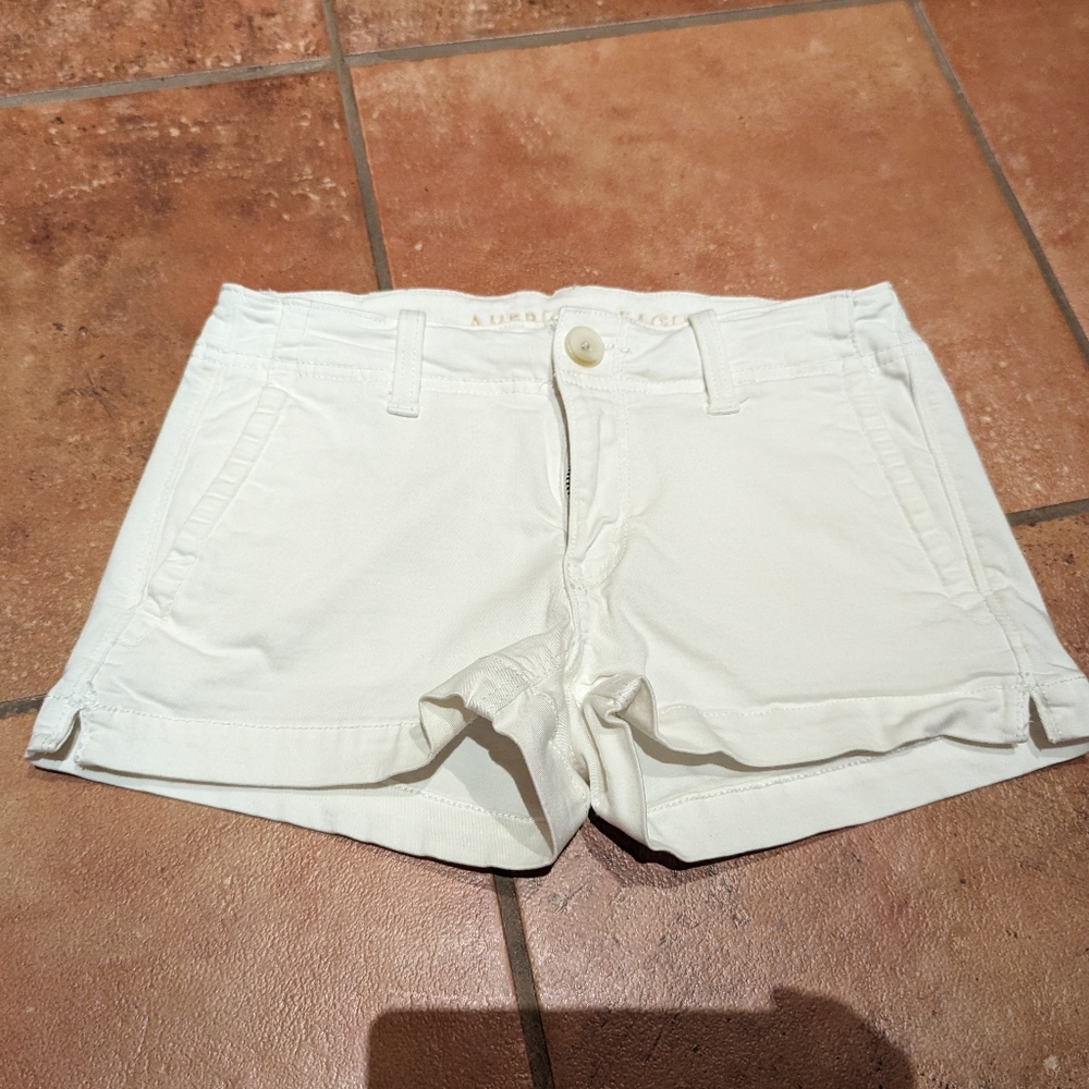 American Eagle White Shorts